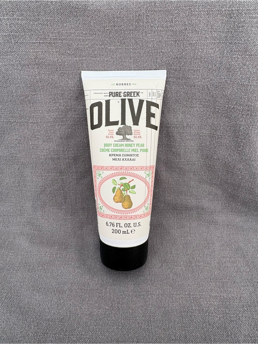 New KORRES Pure Greek Olive Body Cream - Honey Pear